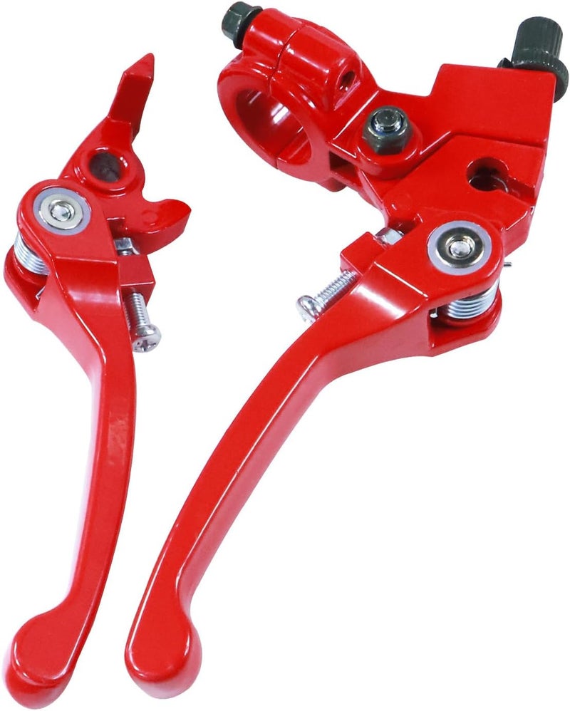 HOLATO Folding Clutch Brake Lever for 50cc 70cc 110cc 125cc 140cc 150cc Apollo RFZ125 DB007 DBX15 X18 X19 Tao Tao DB17 DB27 Coolster M125 SSR Thumpstar Chinese Pit Dirt Bike Motorcycle Red - Image 5